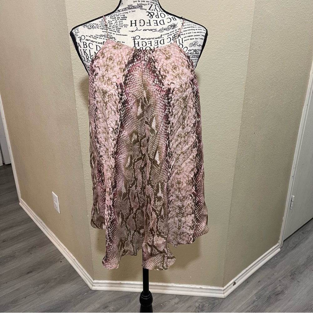 Acrobat Pink and Brown‎ Patterned Top